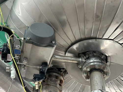 看玮控气动球阀的105°倾斜阀杆设计！釜底阀如何破解安装空间困局？